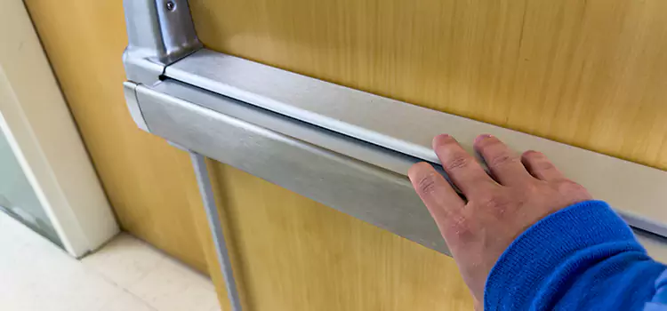 Installing a Push Bar on a Door Okotoks